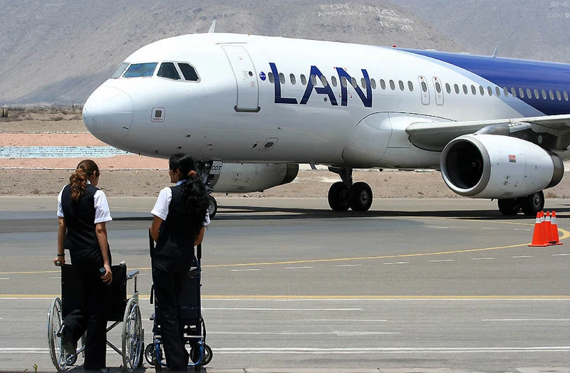 A320 de LAN Chile en Arequipa.